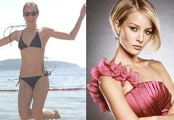 Bade İşçil bikini giyip uçuşa geçti...