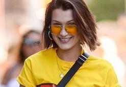 Bella Hadid etrafına neşe saçtı