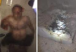 Önce dövdü, sonra yakmak istedi