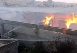 Gaziantep'te iplik fabrikasında yangın çıktı