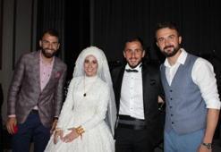 Trabzonsporlu futbolcular, düğünde bir araya geldi