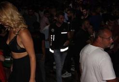 Bodrum Gümbet'teki barlar sokağında operasyon