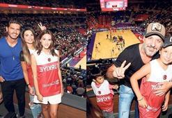 Basket maçlarına ünlü yağdı