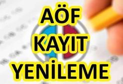 AÖF kayıt yenileme tarihleri belli oldu! AÖF sınav tarihleri...