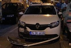 Freni patlayan kamyonet dehşet saçtı