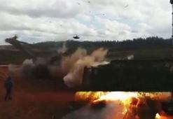 Rus helikopteri yanlışlıkla füze fırlattı!