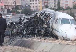 Yanan uçağın pilotu o anları anlattı