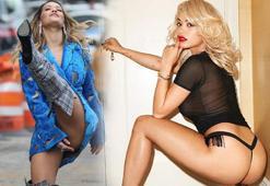 Rita Ora klip çekiminde frikik verdi!