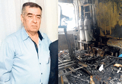 Ambulanstaki oksijen  tüpü patladı!