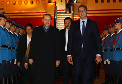 Cumhurbaşkanı Erdoğan Sırbistan'a geldi