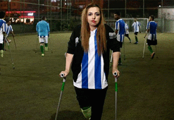 Hayali amputede ilk kadın futbolcu olmak!