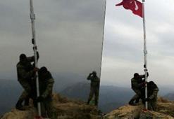 Zap’ın tepesine Türk bayrağı!