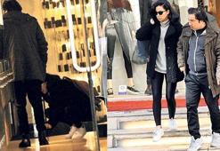 Botlarını sevgilisi bağladı