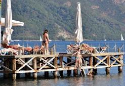 Marmaris'te 'pastırma yazı' keyfi! Görüntüler bugün çekildi