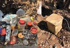 Tunceli'de 6 sığınak ile 4 bombalı tuzak ele geçirildi