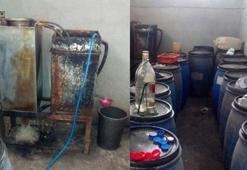 Sahte rakı imalathanesine baskın