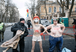Ukrayna'da FEMEN'den eylem!