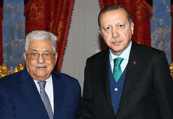 Cumhurbaşkanı Erdoğan Mahmud Abbas'ı kabul etti