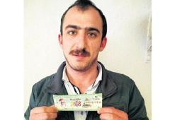 TIR şoförüne piyangodan 1 milyon 250 bin lira