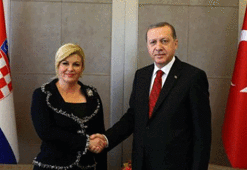 Cumhurbaşkanı Erdoğan, Hırvat Cumhurbaşkanı Kitaroviç’i karşıladı