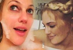Küvet pozları Meryem Uzerli'nin başını yaktı!