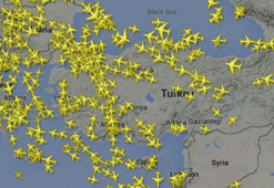 Türk hava sahası yarım dakika boş kalmadı