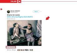 PKK yandaşlarından çirkin propaganda! AA'nın fotoğrafını...