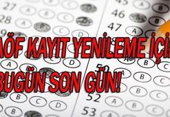 AÖF kayıt yenileme işlemleri bugün sona eriyor!