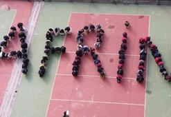 Lise öğrencileri Afrin için tek yürek oldu