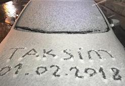 Ve İstanbul'da beklenen kar yağışı başladı
