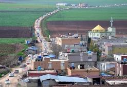 Reyhanlı'da aşiret 300 araçlık konvoyla sıfır noktasında