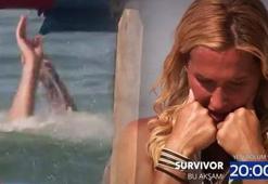 Survivor'da olay anlar! Sudan çıkamadı!