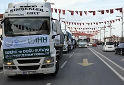 Sivas'tan Afrin'e 12 TIR yardım
