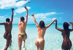 Bikinileri çıkardılar