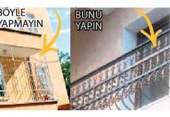 Yargıtay ‘baklava dilimli balkon demiri takın’ dedi