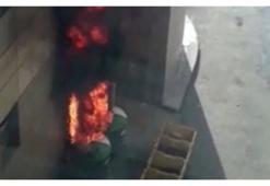 Hastaneyi 'alev alan su ısıtıcısı' yaktı iddiası