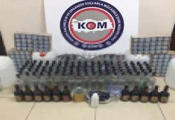 Mersin'de sahte ve kaçak içki operasyonu