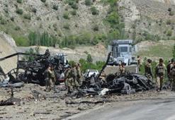 Mühimmat taşıyan TIR'da önce yangın sonra patlama