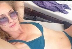 Yasemin Kay Allen'in bikinisi olay oldu