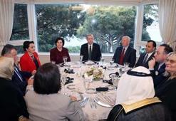 Cumhurbaşkanı Erdoğan, İstanbul'da akşam yemeğine katıldı