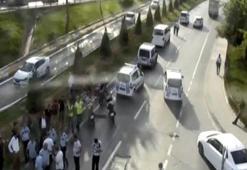 Trafik kazasında levye ve beyzbol sopaları konuştu