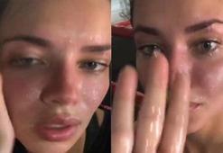 Adriana Lima'dan ilginç paylaşım! Sildiği terini...