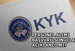 KYK personel alımı başvuru sonuçları ne zaman açıklanacak?