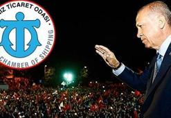 İMEAK Deniz Ticaret Odası'ndan Cumhurbaşkanı Erdoğan'a tebrik