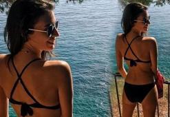 Tescilli güzel Ezgi’den bikinili paylaşım