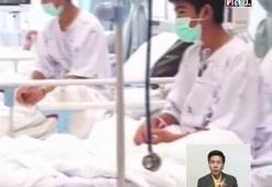 Taylandlı çocuklardan ilk görüntü