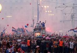 Hırvatistan'da çılgın kutlama