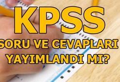 KPSS lisans soru ve cevapları ne zaman yayınlanacak?