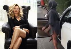 Hülya Avşar'dan seksi paylaşım! Arabadan indi ve...
