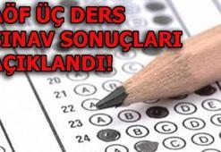 AÖF üç ders sınav sonuçları açıklandı!